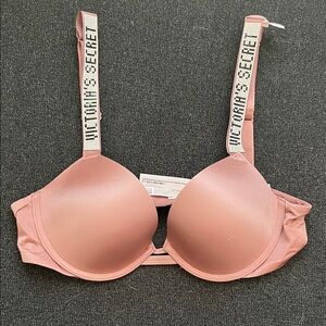 Victoria's Secret Blush Bra with Logo Straps